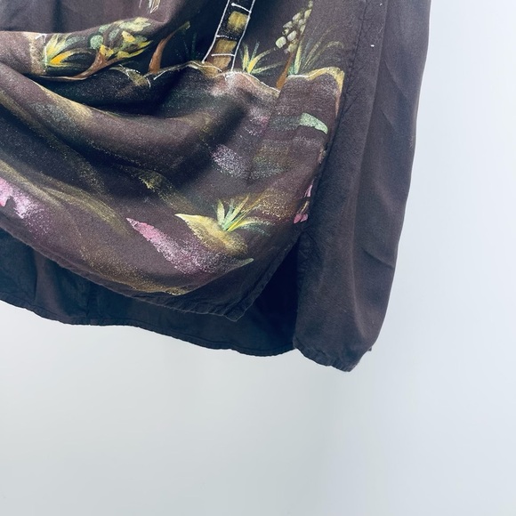 Taya Uns Dress Size S Women’s Island Beach Tropical Black Mini - Picture 6 of 6